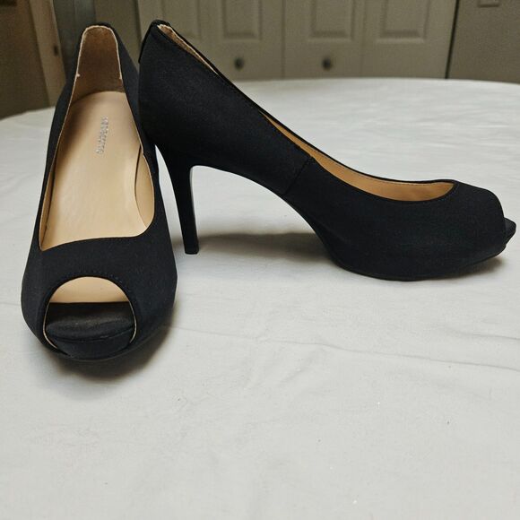 Liz Claiborne Ramona Stilleto with Peep Toe Feature - Women's Size 7.5 - Picture 1 of 8